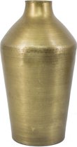 Metalen vaas goud - bloemenvaas - gold - metaal - 6x17.5x35.5cm -