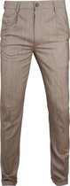 Suitable - Premium Pantalon Rimini Bruin - Slim-fit - Pantalon Heren maat 52