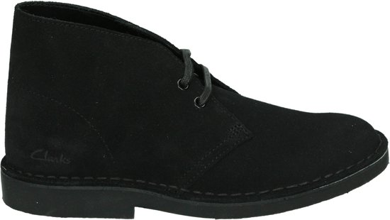 Clarks DESERT BOOT 2 - VeterlaarzenHoge sneakersDames sneakersDames veterschoenenHalf-hoge schoenen - Kleur: Zwart - Maat: 37.5