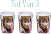 Disney Frozen Set de 3 Gobelets - 200 ml x3 - Gobelet Scolaire - Gobelet Mélamine
