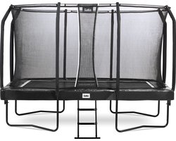 Salta First Class - Trampoline met veiligheidsnet en ladder - 366 x 214 cm - Zwart