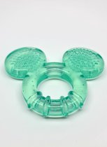 Mickey bijtring (groen) voor baby's van + 3 maanden voor geboorte van eerste tandjes tanden bijtring gevuld met water stor