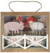 Meri Meri 24-Delige Cupcake Set – Op De Boerderij