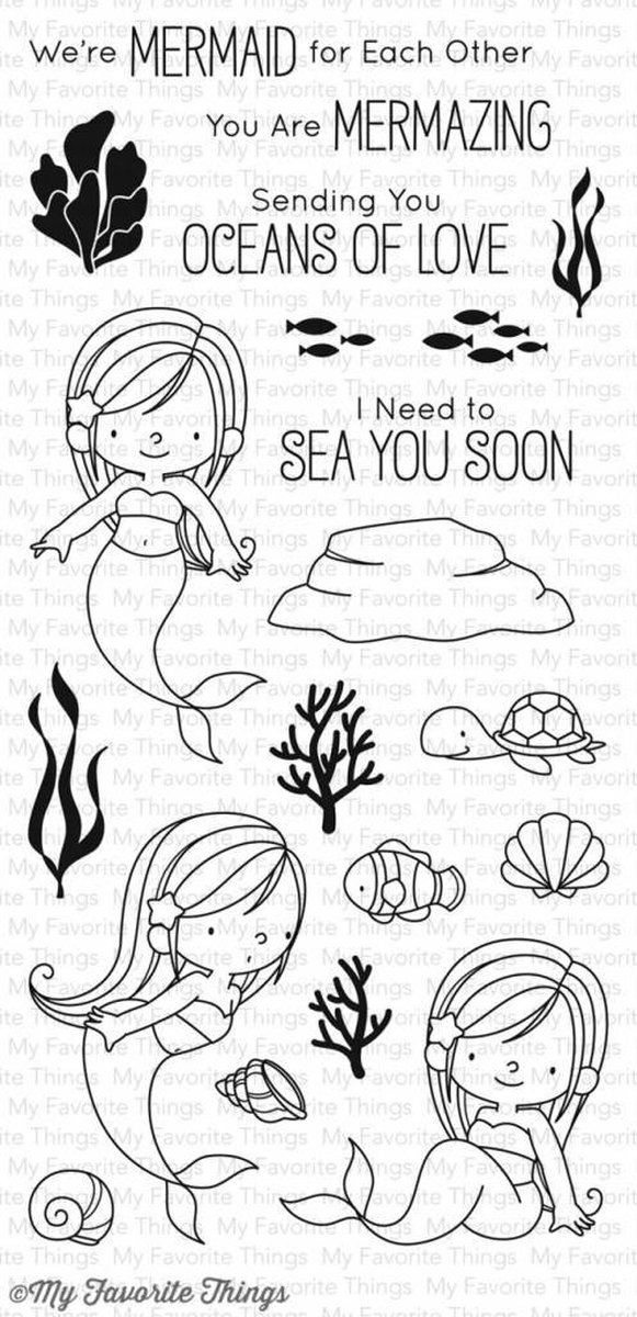 Mermazing Clear Stamps (BB-45)