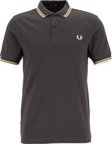 Fred Perry M3600 polo twin tipped shirt - heren polo - Anchor Grey / Corn / Corn -  Maat: XXL