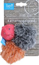 Lief! Kattenspeelgoed Bal met Catnip 3 stuks