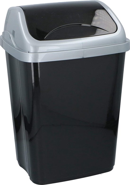 Cestino Ufficio ECOBIN NeoDeco 15 Litri - Blu Anatra, Plastica Riciclata, Design Moderno - Foto 8