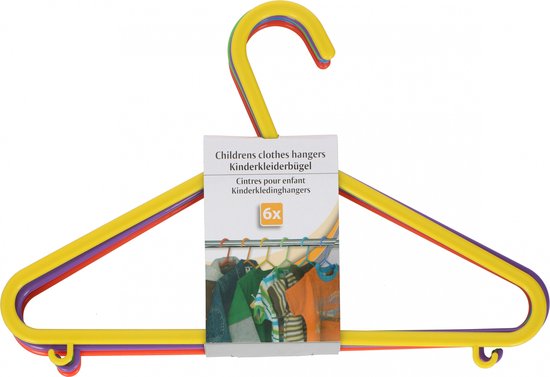 Kinder kledinghangers 6 stuks