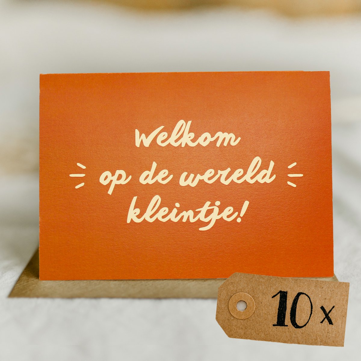 10x hippe gekleurde kaartjes (A6 formaat) - kaartjes om te versturen - kaartenset - kaartjes blanco - kaartjes met tekst - wenskaarten