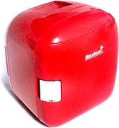 MaxxHome Mini Koelkast - Koelbox 9 Liter - Make-Up en Beauty Skincare - 100/240V / 12V Auto Stekker - Rood