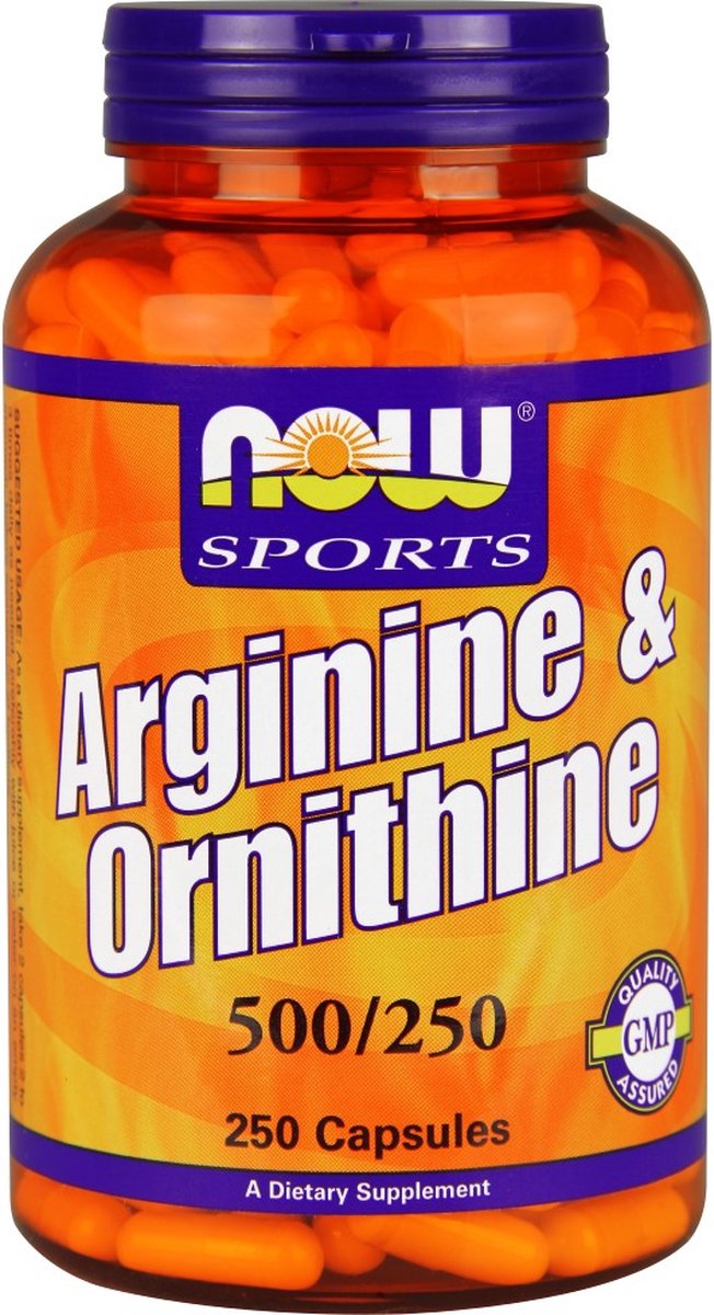 Now Foods Arginine/Ornithine (250) Standard - Aminozuren - Aminozuur-Mix