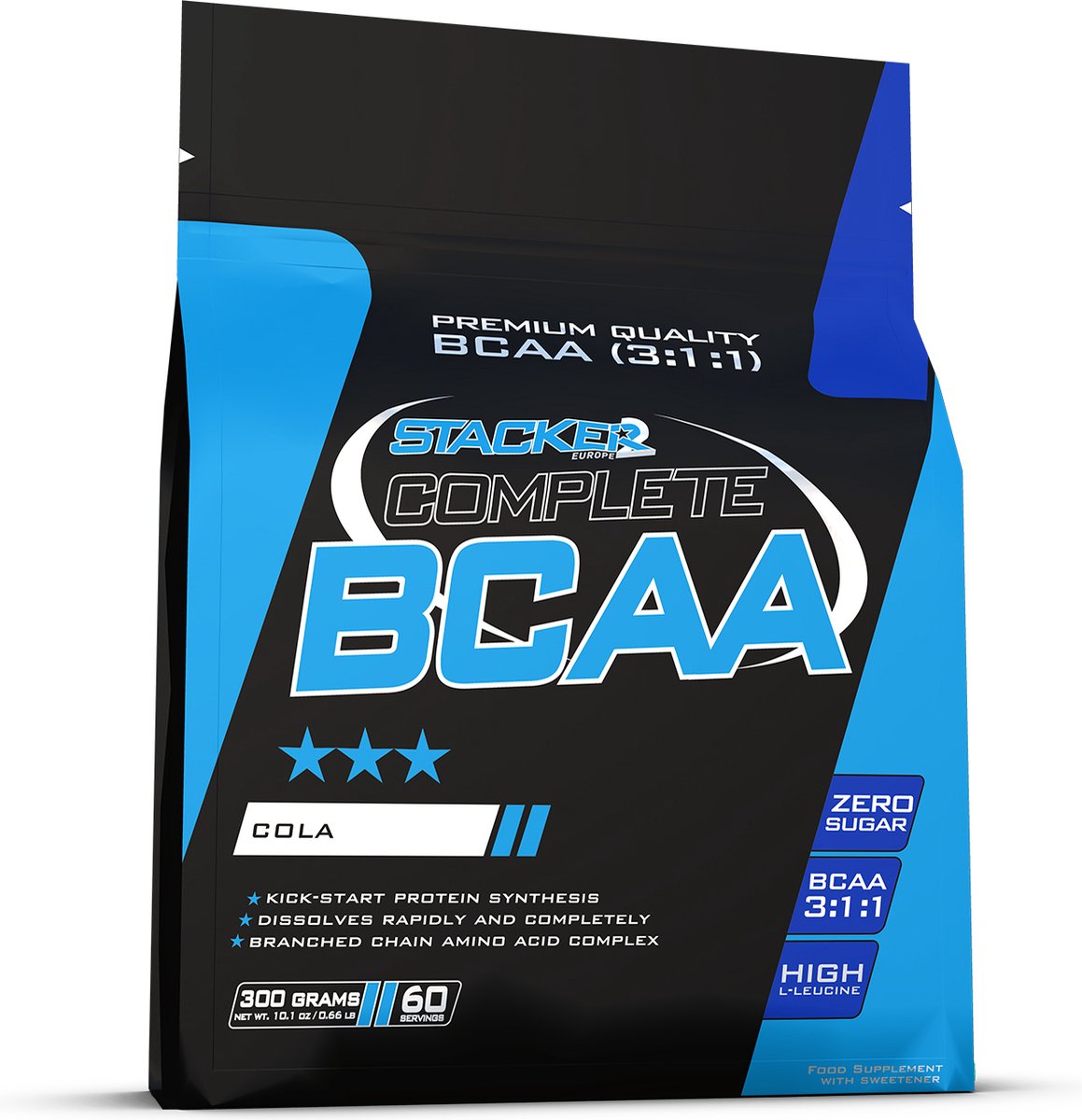 Goedkoopste Complete BCAA - Cola [300gr] | Stacker2 Europe