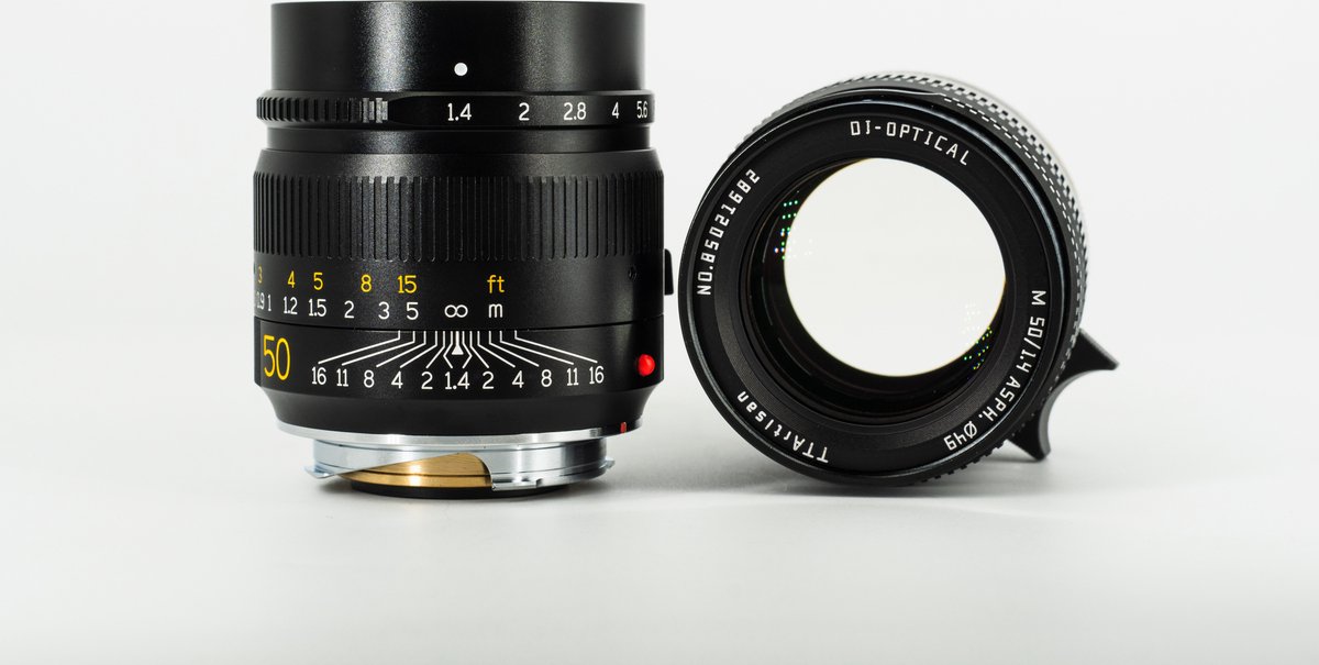 TT Artisan -Cameralens – M 50mm f/1.4 ASPH voor Leica M vatting, zwart