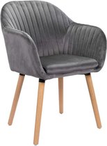 Polaza-Home® Eetkamerstoel – Design Stoelen – Kuipstoel - Stoel – Stoelen - Stoelen Eetkamerstoelen - Donker Grijs