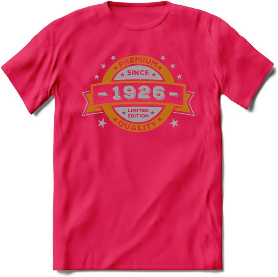 Since 1926 T-Shirt | Goud - Zilver | Grappig Verjaardag Kleding Cadeau |
