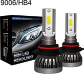 9006 HB4  LED lamp 20000 Lumen (set 2 stuks) incl CANbus EMC CHip 6000k Ultra-bright Wit / Korte inbouw diepte / 100 Watt Motor / Auto / Scooter / Motor / Dimlicht / Grootlicht / K
