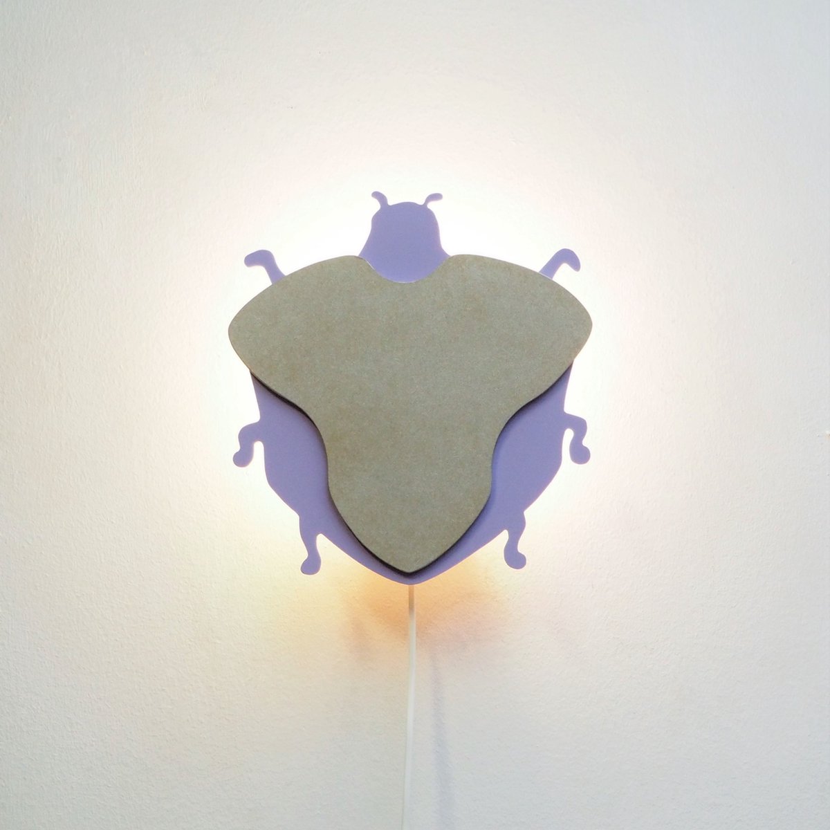 Arnhout Wandlamp paars Kever - Wantslamp! decoratieve lamp