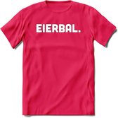 Eierbal  - Snack T-Shirt | Grappig Verjaardag Kleding Cadeau | Eten En Snoep Shirt | Dames - Heren - Unisex Tshirt | - Roze - M