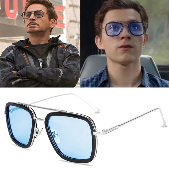 WiseGoods Luxe Zonnebril Tony Stark Bekend Van Iron Man - Retro - Zonnebrillen - Zomer - Bril - Brillen - Kleding Accessoires — afbeelding 4