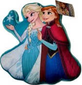 Disney Frozen Kussen Elsa En Anna Meisjes Blauw 34 X 34 X 11 Cm