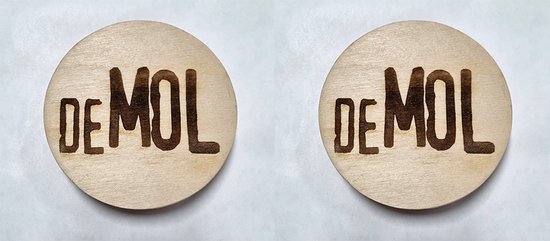 Wie is de mol, Joker , Verzamelen, Multiplex, 18 mm dik, 2 stuks | bol.com