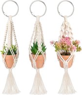 Plantenhanger - Plantenhanger Macrame - Plantenhangers - Macrame Touw - Plantenhanger Binnen