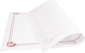Papieren Placemats wit, motief rood & grijs 500 stuks (31x43cm)