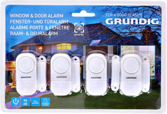 Alarme de fenêtre et de porte Grundig - 4 pièces - convient également pour  caravane et... | bol.com