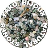 Fako Bijoux® - Stukjes Natuursteen - Natuursteen Chips - Stukjes Onregelmatige Natuursteen Split In Doosje - 5-8mm - 60-70 Gram - Indiase Agaat - Indian Agaat