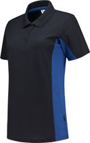 Tricorp Poloshirt Bicolor Dames 202003 Navy-Koningsblauw - Maat 5XL
