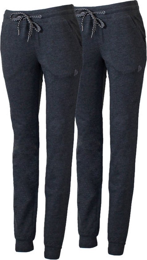 Lot de 2 pantalons de survêtement Donnay avec élastique - Pantalons de sport - Femme - Taille XXL - Grijs