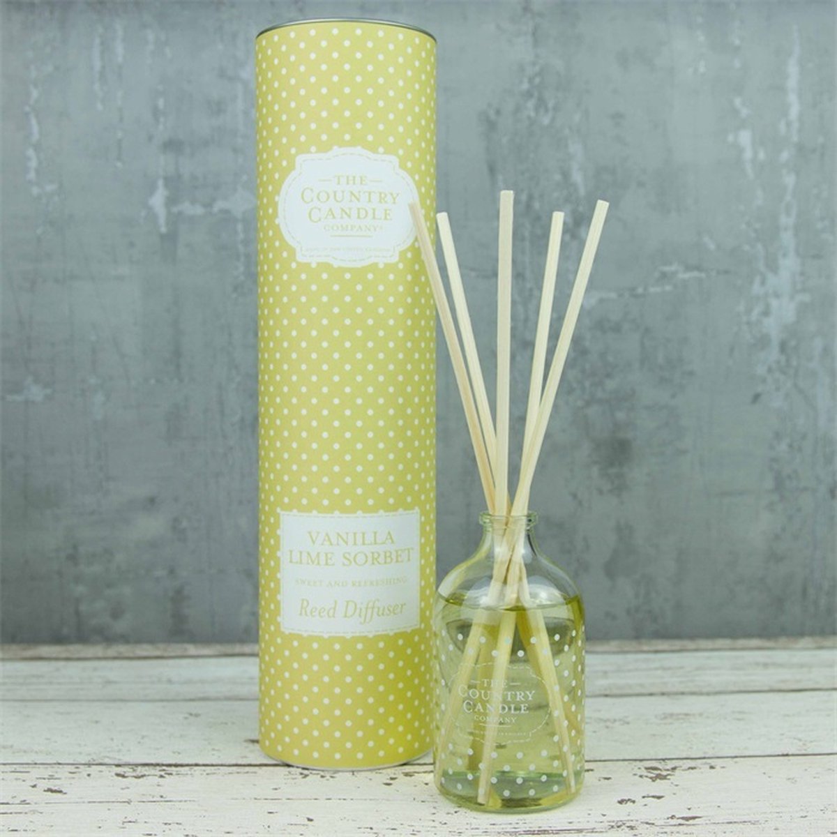 Vanilla Lime Sorbet Polka Dot Reed Diffuser