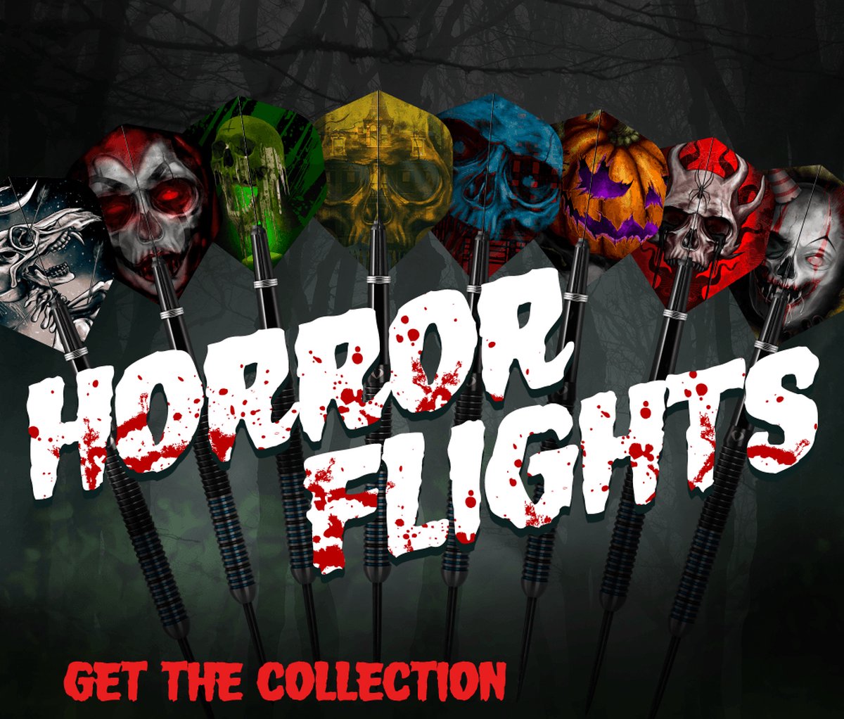 Designa Horror Show - Horned Skull NO2 - Dart Flights