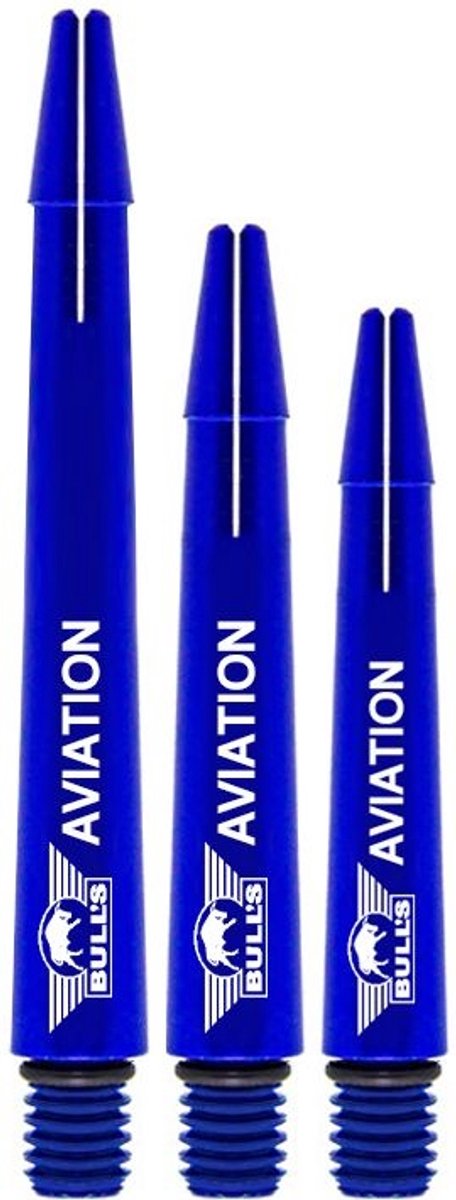 Bulls Aviation Aluminium Dartshafts - ZwartBlauw - In Between - (1 Set) van Bull's — afbeelding 4