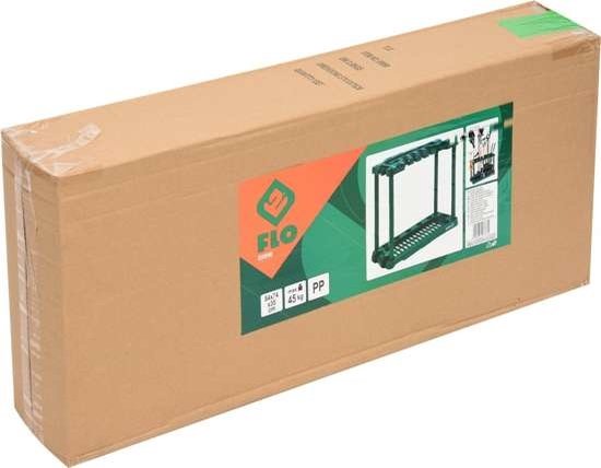 FLO Tuingereedschapsrek - 84 x 74 x 35 cm - Kunststof - Groen - Max. 45 kg van Merkloos	 — afbeelding 3