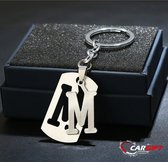 Sleutelhanger Letter M - Cadeau - gift - Naamsleutelhanger