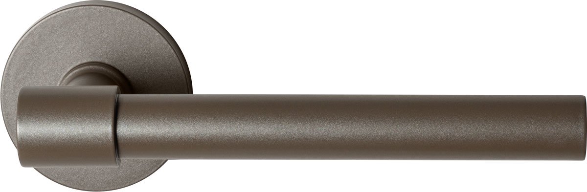 GPF3051.A3-05 Hipi Deux deurkruk op ronde rozet Mocca blend, 50x6mm