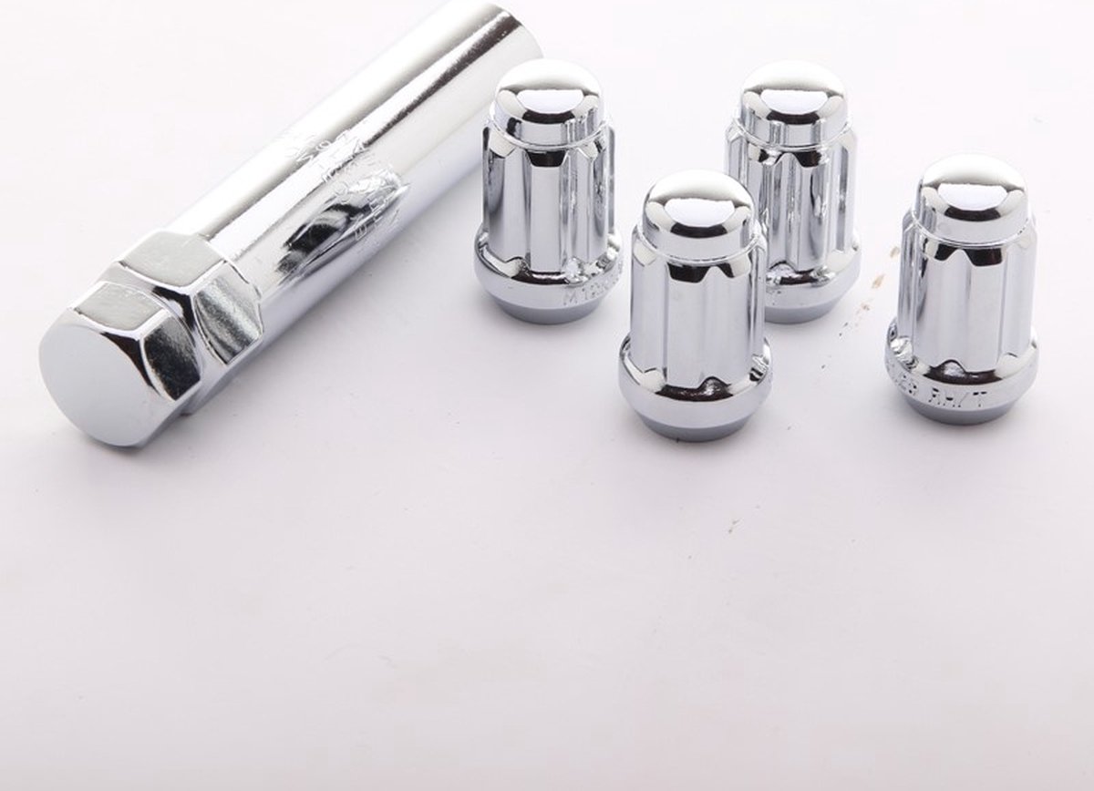 Anti-theft lug nuts JR ATN1 - M12x1,5 Chrome