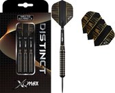 XQ MAX Distinct M1 Black Brass- darts - 23 gram - met extra flights
