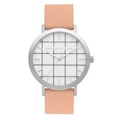 Christian Paul - Airlie Grid 43 MM - Silver / Nude