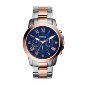 Fossil Grant FS5024 - Horloge - 44 mm - Staal - Zilverkleurig