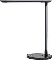 TaoTronics TT-DL13 Bureaulamp LED - Kantoor tafellamp 5 kleuren en 7 helderheidsniveaus - Dimbare geheugenfunctie - USB poort opladen smartphone - Touch panel - Zwart - [Energiekla
