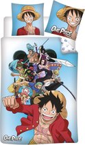 One Piece Dekbedovertrek Luffy - Eenpersoons - 140 x 200 cm - Polyester