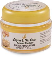 Argan & Biocare handen en voeten crème - argan crème - natuurlijke handen en voeten crème - 100% biologisch - bio keurmerk