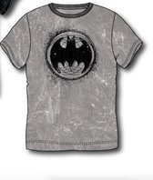 Batman heren t-shirt, volwassenen, licht grijs, maat M