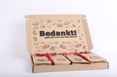 Let's Get Nuts - Brievenbus cadeau bedankt - Verrassingsbox - Chocoladecadeaus