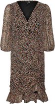 Vero Moda Jurk Vmchi 3/4 Short Dress Wvn Ga 10261767 Black/hubi Dames Maat - M