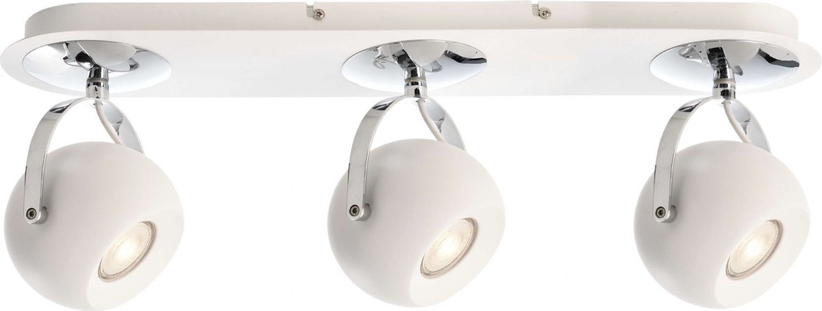 Kapego Surface mounted ceiling lamp, Centauri III, bulb(s) not included, constant voltage, 220-240V AC/50-60Hz, number of bases: 3, GU10, 3x max. 50,00 W, aluminum, matt white, IP20