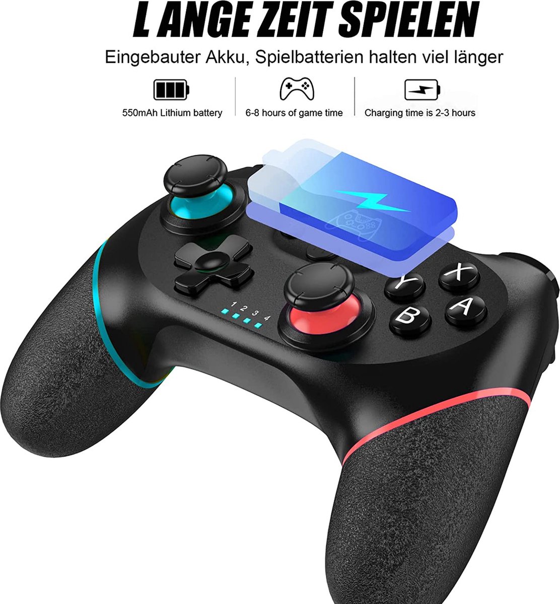 Draadloze Pro Controller Geschikt voor Nintendo Switch / Lite / OLED met Ergonomische Multifunctionele Handvat Gripstand – foto 7