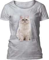 Ladies T-shirt Persian Cat L